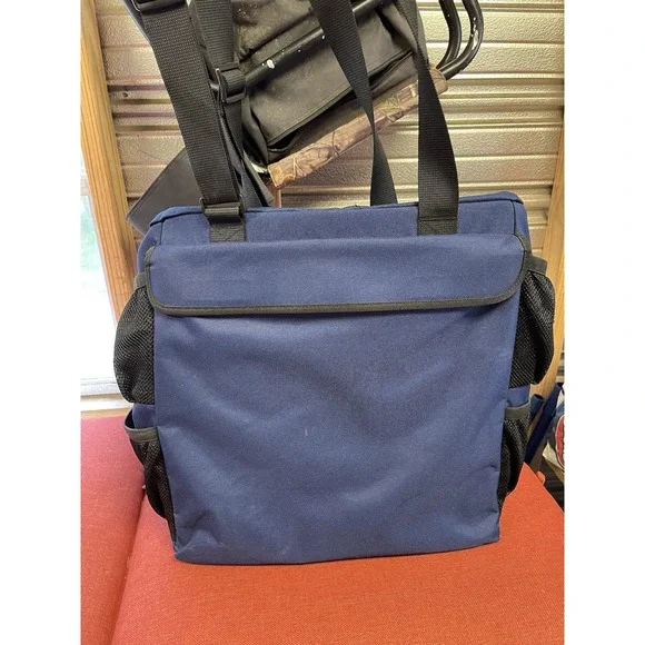 ArtBin Art Bag Large Canvas Travel Tote Craft Organizer Adjustable Strap Blue - Picture 3 of 9